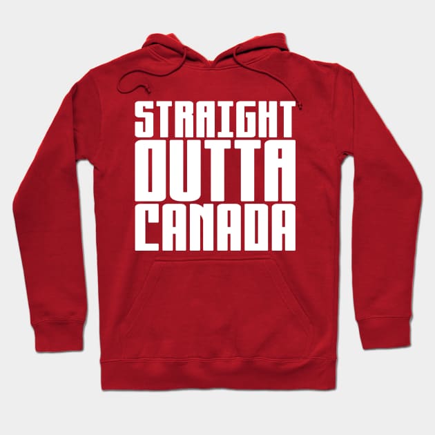 Straight Outta Canada Hoodie by colorsplash